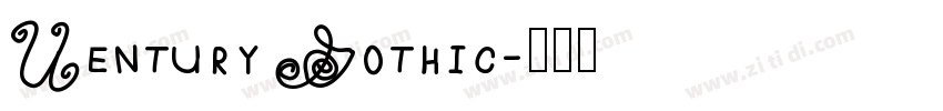 Uentury Gothic字体转换
